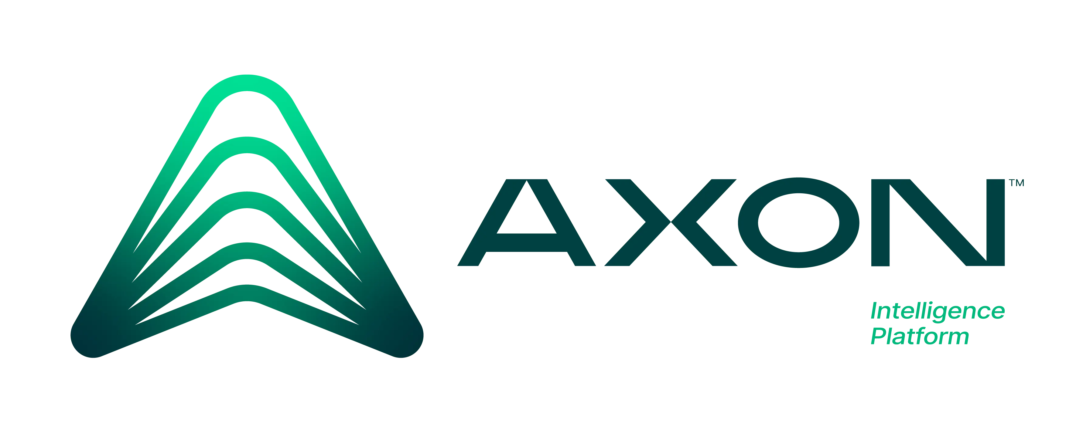 Axon - Horizontal Logo Gradient (Green)