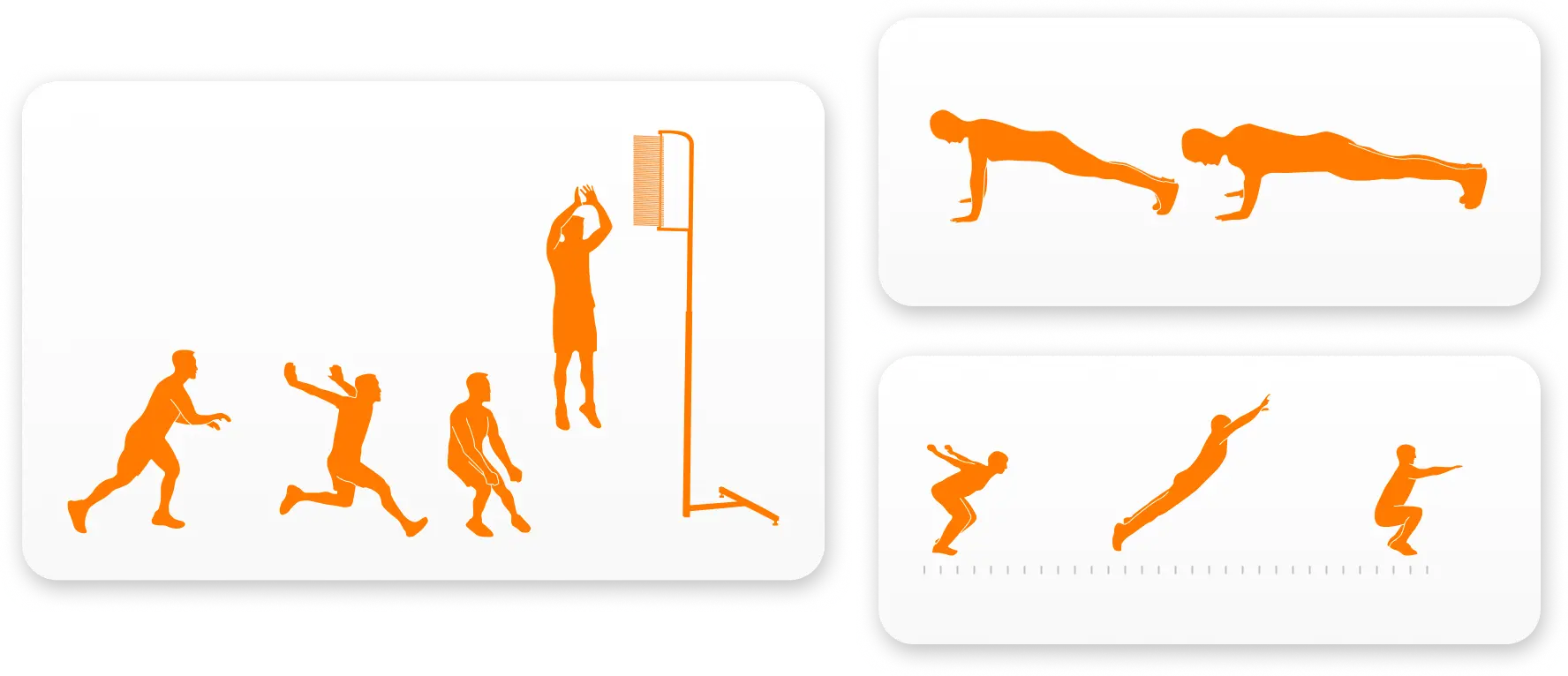 Common low-technology testing options include the vertical approach jump, push-up test and broad jump.